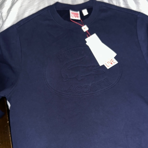 Lacoste Men's Deep Blue Crewneck Sweater supreme lacoste